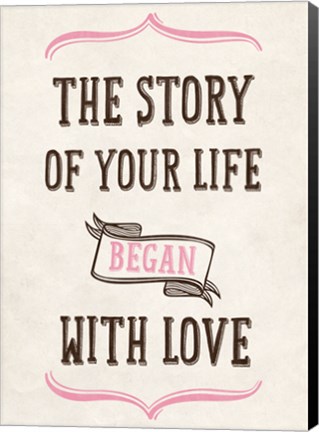 Framed Story of Your Life Print