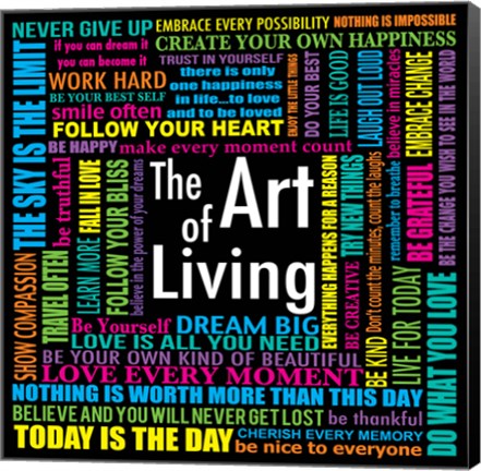 Framed Art of Living Print