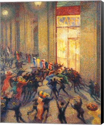 Framed Riot in the Gallery, 1910 Print