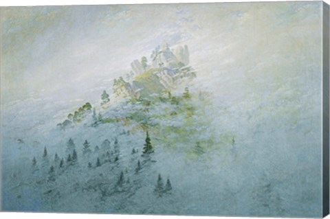 Framed Mountain in the Fog, Staatliche Museen Heidecksburg, Rudolstadt, Germany Print