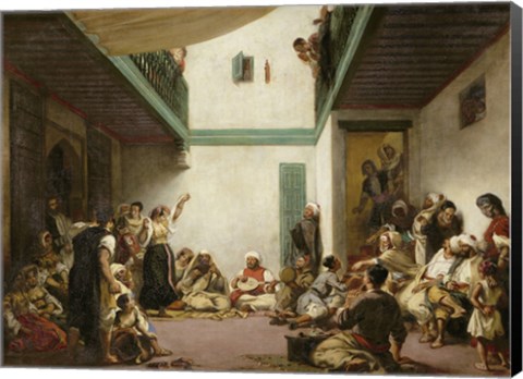 Framed Jewish Wedding in Morocco, 1839 Print