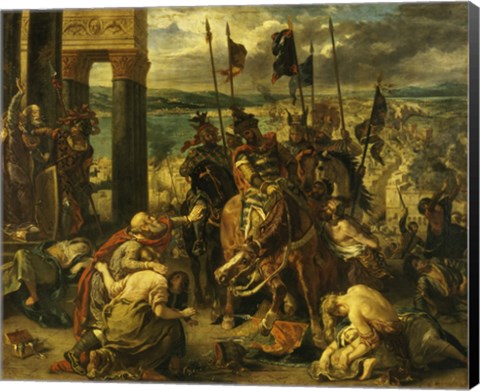 Framed Taking of Constantinople by the Crusaders, April 12th, 1204 Print