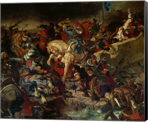 Framed Battle of Taillebourg July 21, 1242 Print