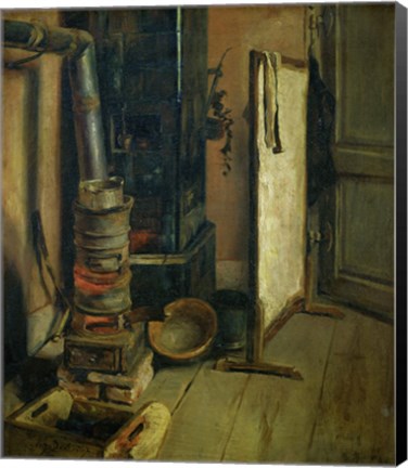 Framed Corner of a Painter&#39;s Study, the Stove Print