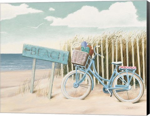 Framed Beach Cruiser II Crop Print