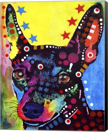 Framed Miniature Pinscher Print