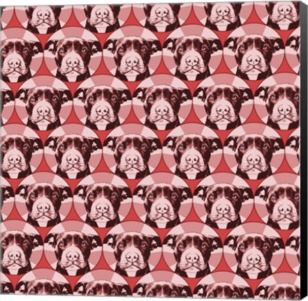 Framed Love A Bull Pattern 1 Print