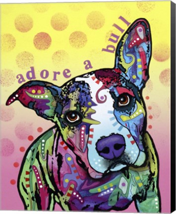 Framed Adoreabull Print