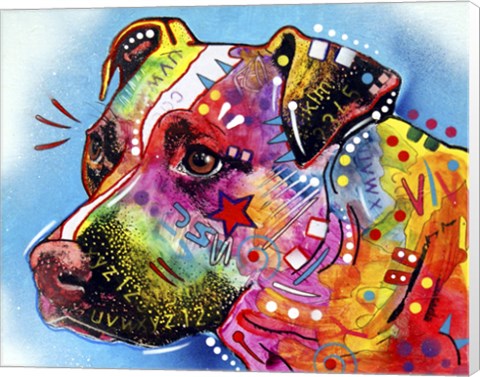 Framed Pit Bull 1059 Print