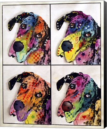 Framed 4 Danes Print