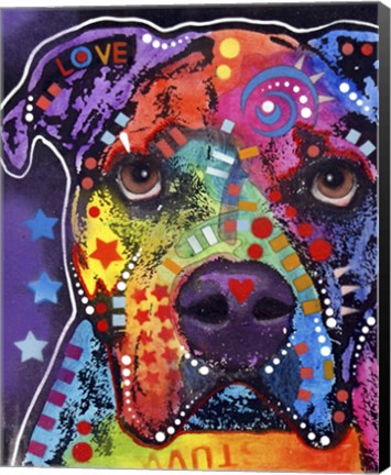 Framed American Bulldog 3 Print