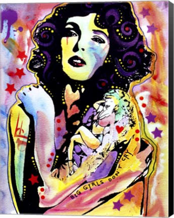 Framed Big Girls Don&#39;t Cry Print