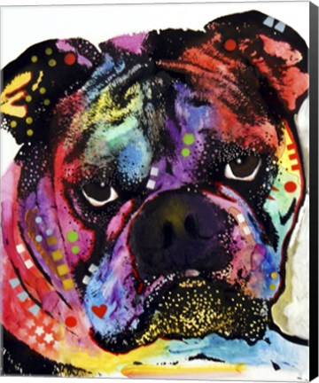 Framed Bulldog Print