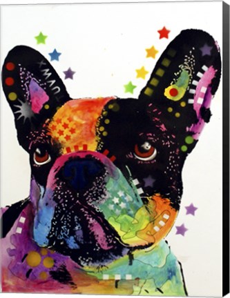 Framed French Bulldog 1 Print