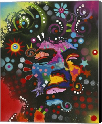 Framed Jimi Hendrix Print