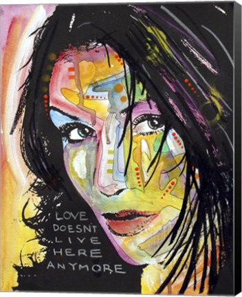 Framed Love Doesn&#39;t Live Here Print