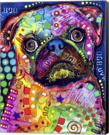 Framed Pug 92309 Print