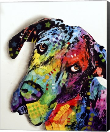 Framed Tilted Dane Print