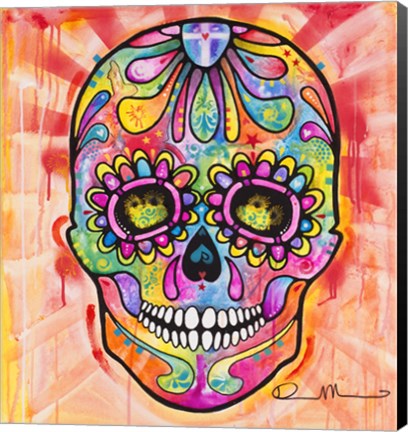 Framed Sugar Skull - Day of the Dead Print