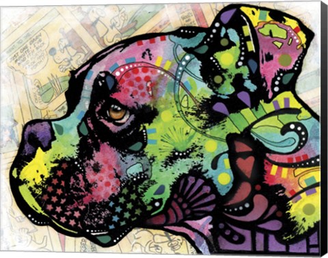 Framed Profile Boxer Deco Print