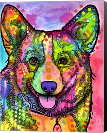 Framed Corgi II Print