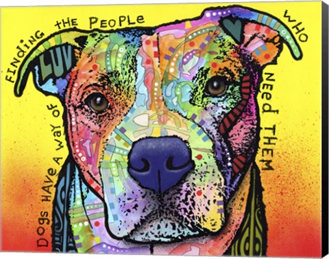 Framed Dogs Have A Way Print