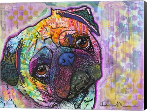 Framed Pug Love Print