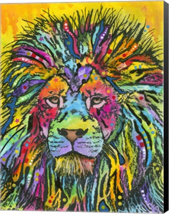 Framed Lion Good Print