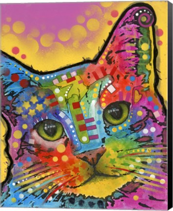 Framed Tilt Cat Print