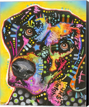 Framed Dotted Dog Print