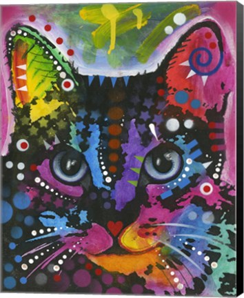 Framed Cat 12 Print