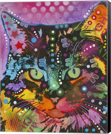 Framed Cat 13 Print