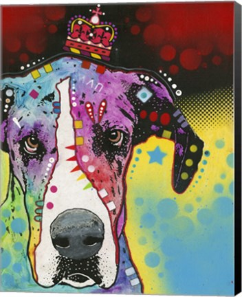 Framed Big Dog in Charge Print