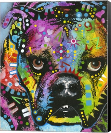 Framed Little Dog Stare Print