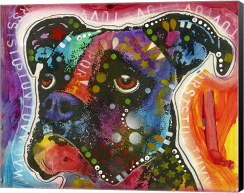 Framed Alphabet Dog Print
