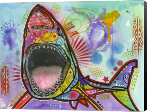 Framed Shark 1 Print