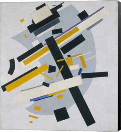 Framed Suprematism (Supremus, no 58 Black and Yellow), 1916 Print