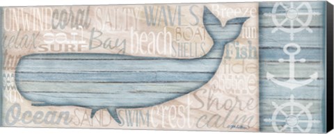 Framed Ocean Life Whale Print