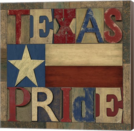 Framed Texas Printer Block II Print