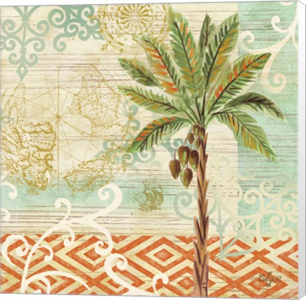 Framed Spice Palms II Print