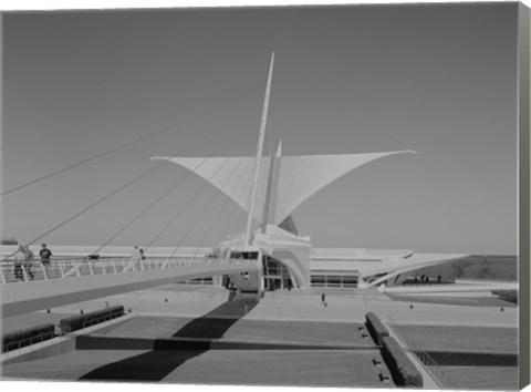 Framed Milwaukee Art Museum, Quadracci Pavilion, 700 North Art Museum Drive, Milwaukee, Milwaukee County, WI Print