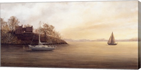 Framed Lakeside Serenity Print