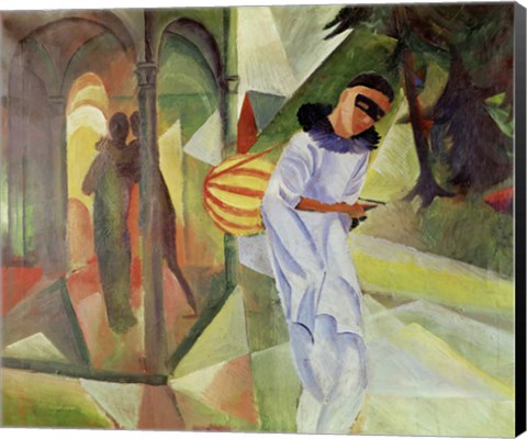 Framed Pierrot, 1913 Print