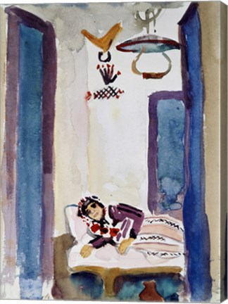 Framed Woman On A Sofa, 1914 Print