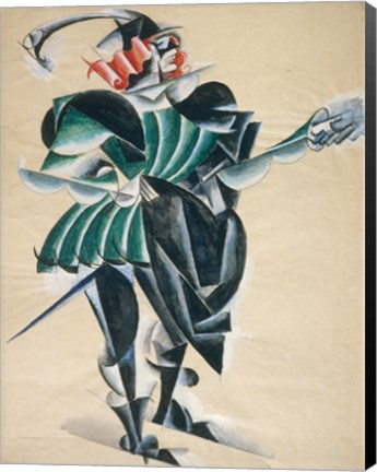 Framed Romeo In A Mask, 1920 Print