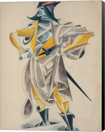 Framed Soldier, 1920 Print