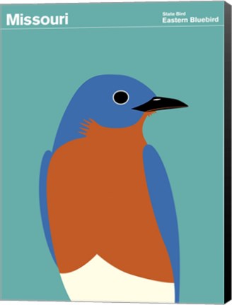 Framed Montague State Posters - Missouri Print