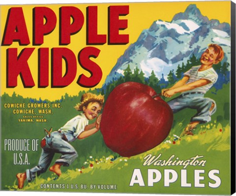 Framed Apple Kids Print