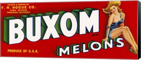 Framed Buxom Melons Print