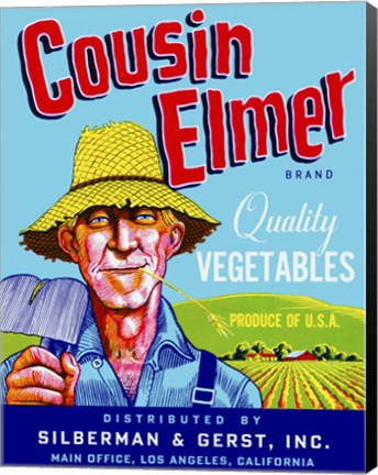 Framed Cousin Elmer Print